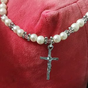 DIWALI SALE!! PEARL CROSS NECKLACE