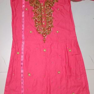 XL-Size Cotton Kurti With Pent For Womens