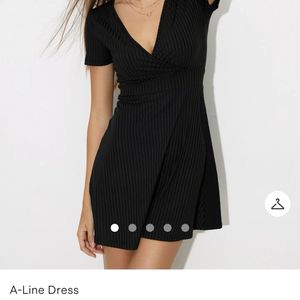 Neww Urbanic A Line Black V Neck Dress