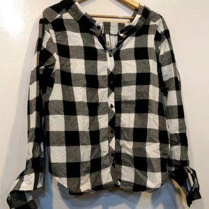 Max B&W Checked Shirt(Women)