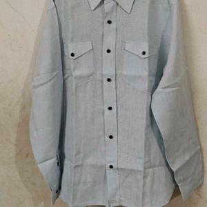 Custom Stitched Pure Linen Shirt By Raymonds- 44XL