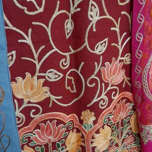 Kashmiri Embroidery Woollen Shawl