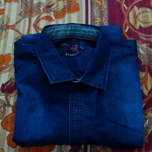 Mens Shirt Denim Blue 💙