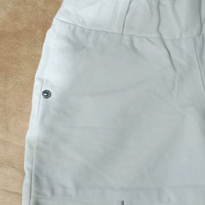 White Butterfly Cotton Shorts For Kids(Girls).