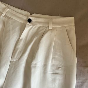 White Korean pants