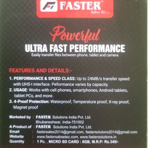 Faster Micro Sd Card 8Gb