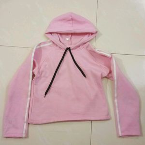 Pretty Pink Cropped Hoodie!!