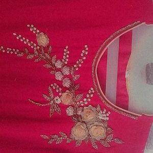 Brand New Pink Dress Gown Kurta With Plazzo