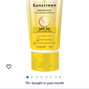 Sunscreen 50 Spf