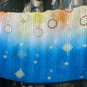 Multicolour Saree With Beautiful Print