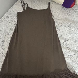 Product Name: Women’s Chic Brown Midi Dress