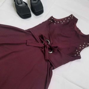 Pearl Maroon Dress