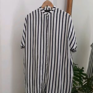 ZARA BASIC oversized button down shirt