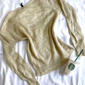 H&M Shinny Knitted Pullover Top