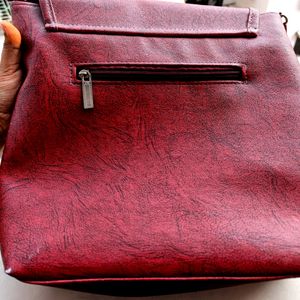 Price Drop!!Maroon Messenger Bag For Ladies.