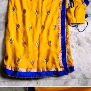 Yellow Colour Full Saree