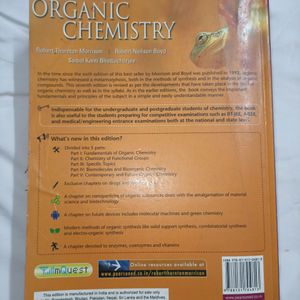 Organic Chemistry By Morrison, Boyd And Bhattachar