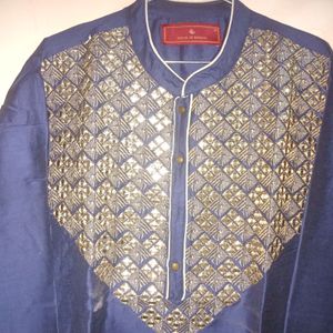 Men's Dark Blue Kurta