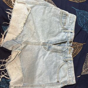 High Waist Denim Shorts