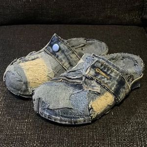 Denim Custom Crocs Streetwear