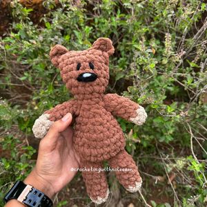 Crochet Mr Bean Teddy Bear Plushie