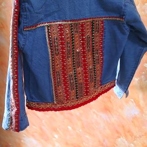 Ethnic Denim Jacket