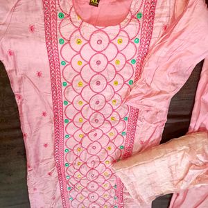 Pink Kurta Set With Duptta💕