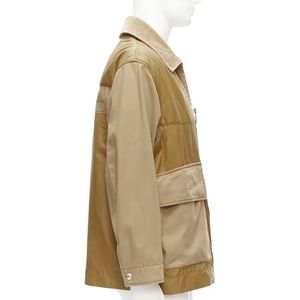 BURBERRY brown corduroy padded pocketed Jacket