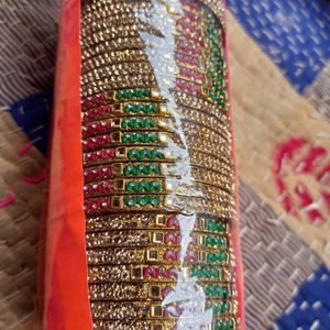 Colourful Lehti Bangles