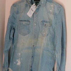 Zara Denim Jacket With Tag