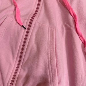 Pink Zipper Hoodie