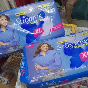 Pack Of 2 STAYFREE SANITARY PAD XL Size