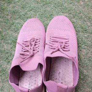 Mauve Pink Sports jogging Shoes For Women