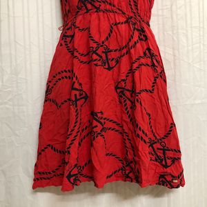 Tommy Hilfiger Red Sleeveless Dress