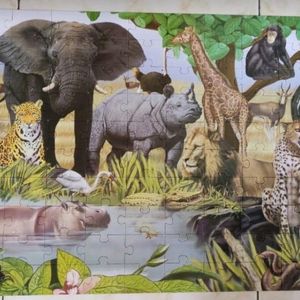 100 Piece Puzzle African Animals