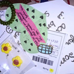 Sunflower Earrings With Free Gifts