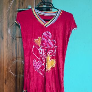 T-shirt Top, Cotton Spandex, Good Quality, No Flaw