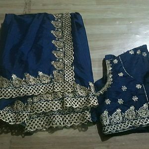 Beautiful Saree With 36 Size Blouse