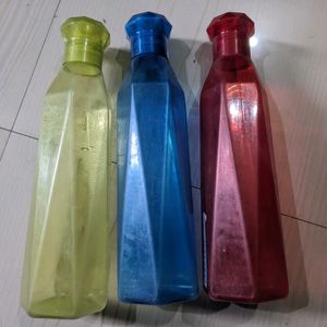 1000ml Water Bottle, Pack Of 3, Used Condition