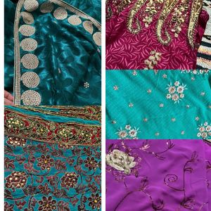 Combo Of 4 Partywear Sarees