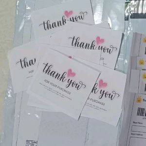 12+15+9 Sticky Labels, Bags, Thank You Cards