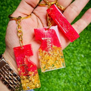 Beautiful Resin Keychain Set For Your Loves One