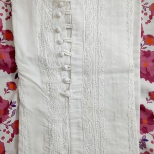 Men White Chikankari Kurta 4