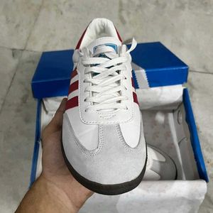 ADIDAS ORIGINALS SAMBA WHITE RED UK 8(42)