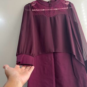 Formal Dress With Attached Cape