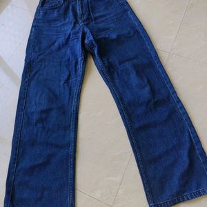 Zara Dark Blue Straight Fit Jeans