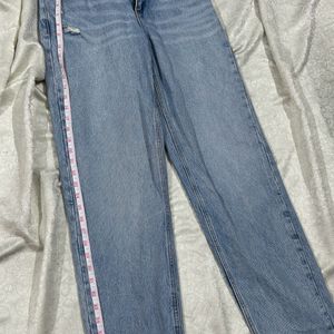 Hot Sky Blue Wide Leg Jeans