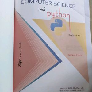 Computer Science With Python Sumita Arora Class 12