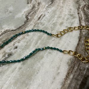 Green Crystal Mask Chain