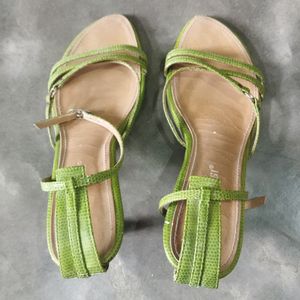 Green Heels Sandal